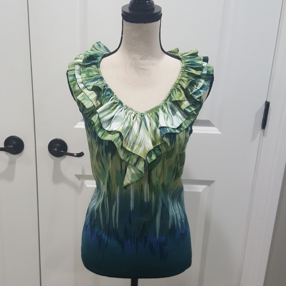 Ruffled halter top